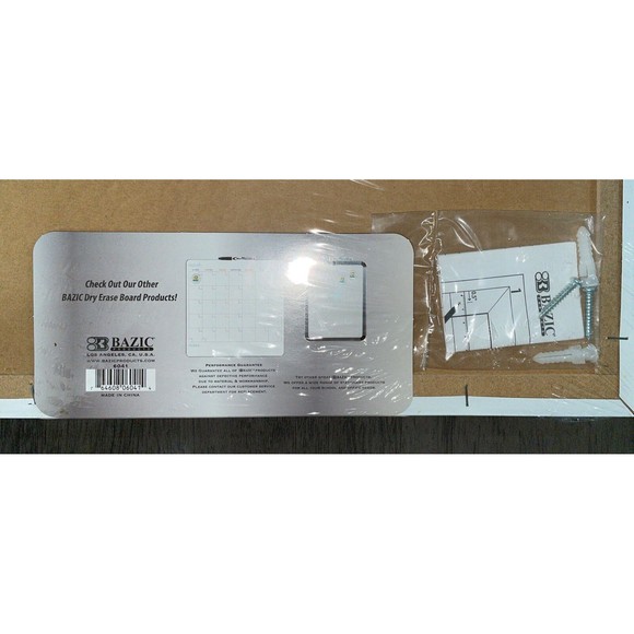 BRAND NEW IN BOX BAZIC Products Calendar Whiteboard 14x14x1, Marker & Magnets - Picture 4 of 5